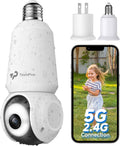 2K Light Bulb Security Camera Wireless Outdoor - 5G & 2.4G WiFi