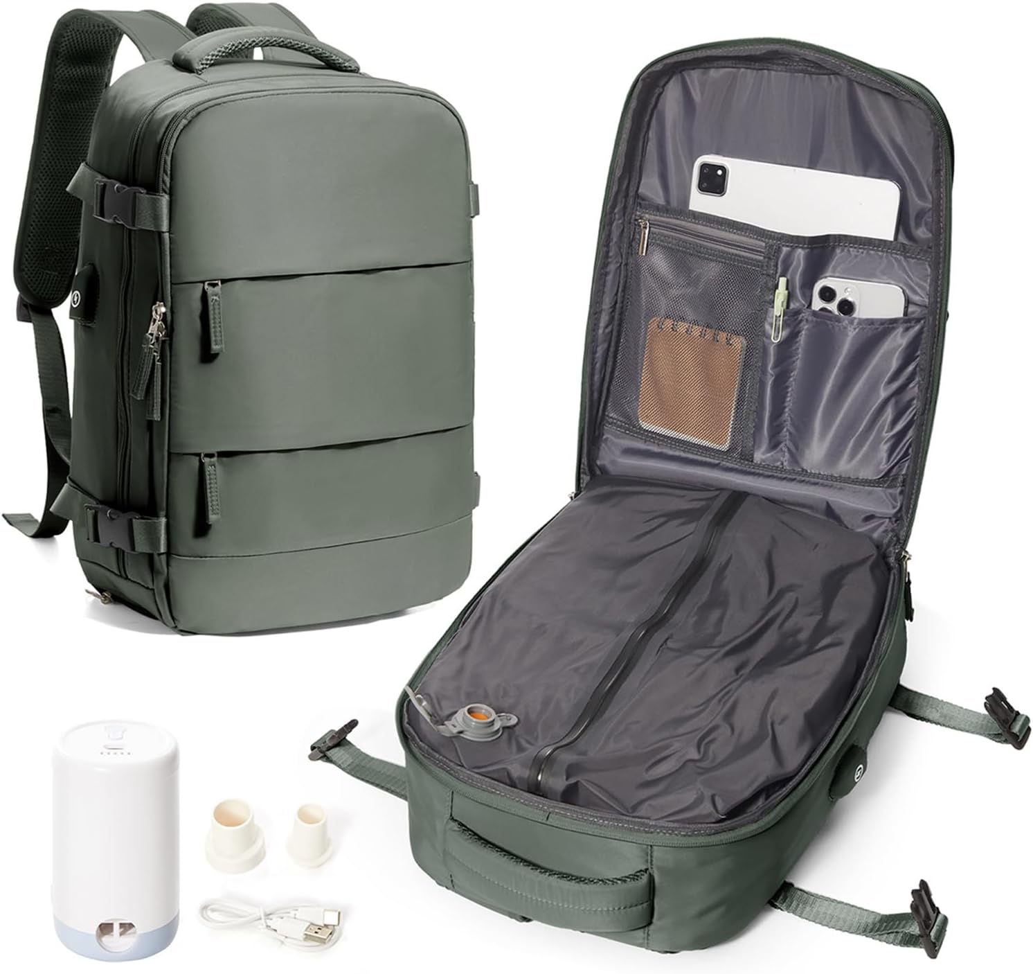 Vacuum Travel Backpack for Efficient Packing and Comfort