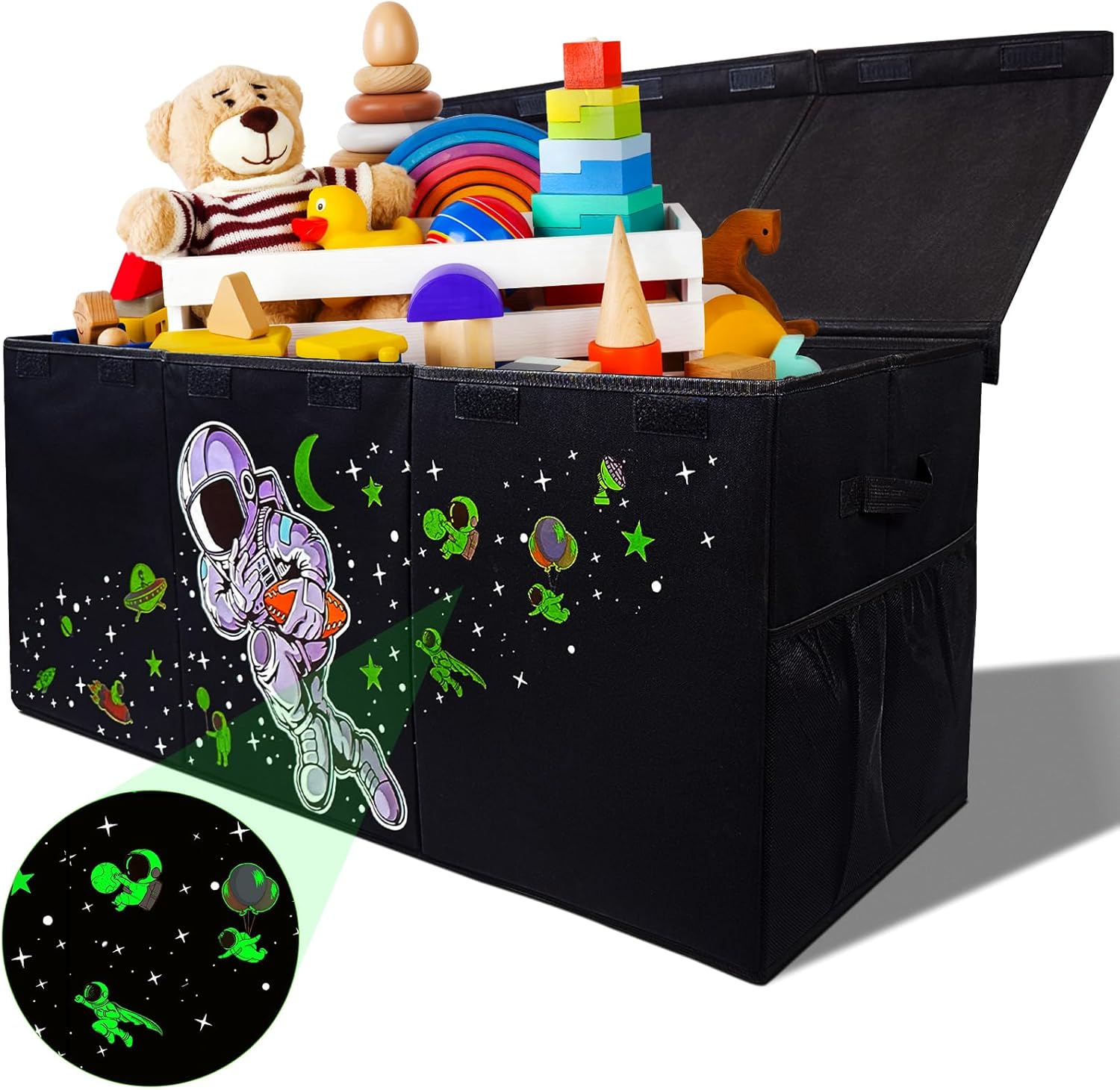 Extra Large Toy Storage Organizer for Living Room with Lids