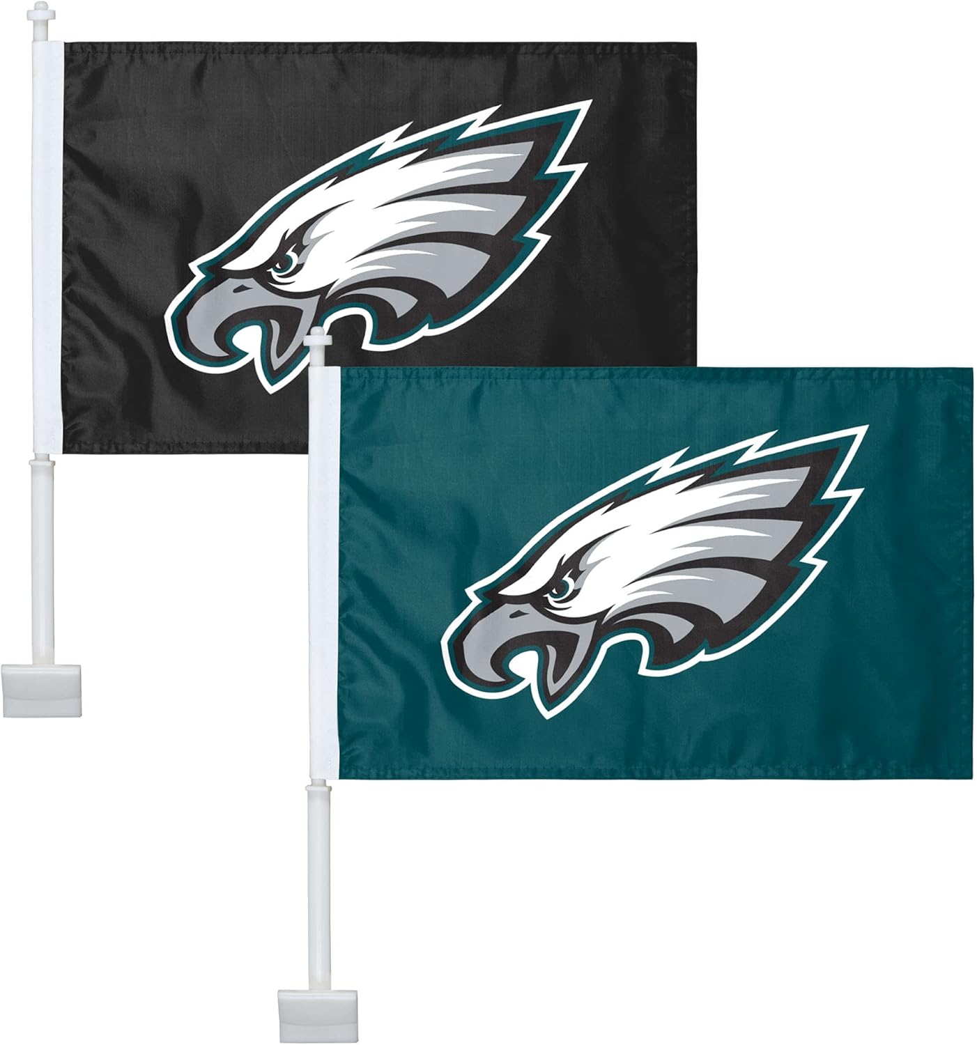 NFL 2 Pack Solid Car Flag - Show Your Team Spirit Everywhere