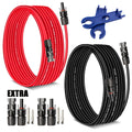 Solar Extension Cable 30 Ft 10AWG 30A - Durable PV Extension