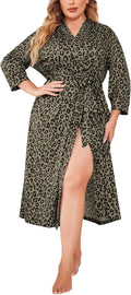 IN'VOLAND Women's Plus Size Kimono Robes for Leisurely Wear