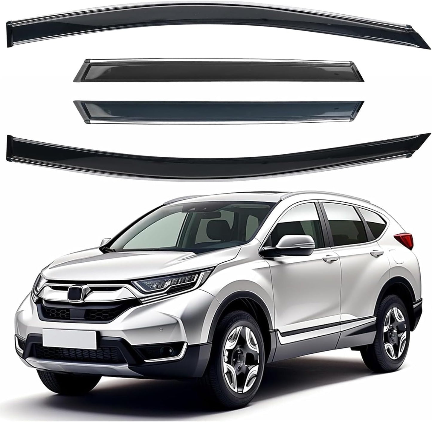 Shatterproof Out-Channel Window Deflectors for Honda CR-V