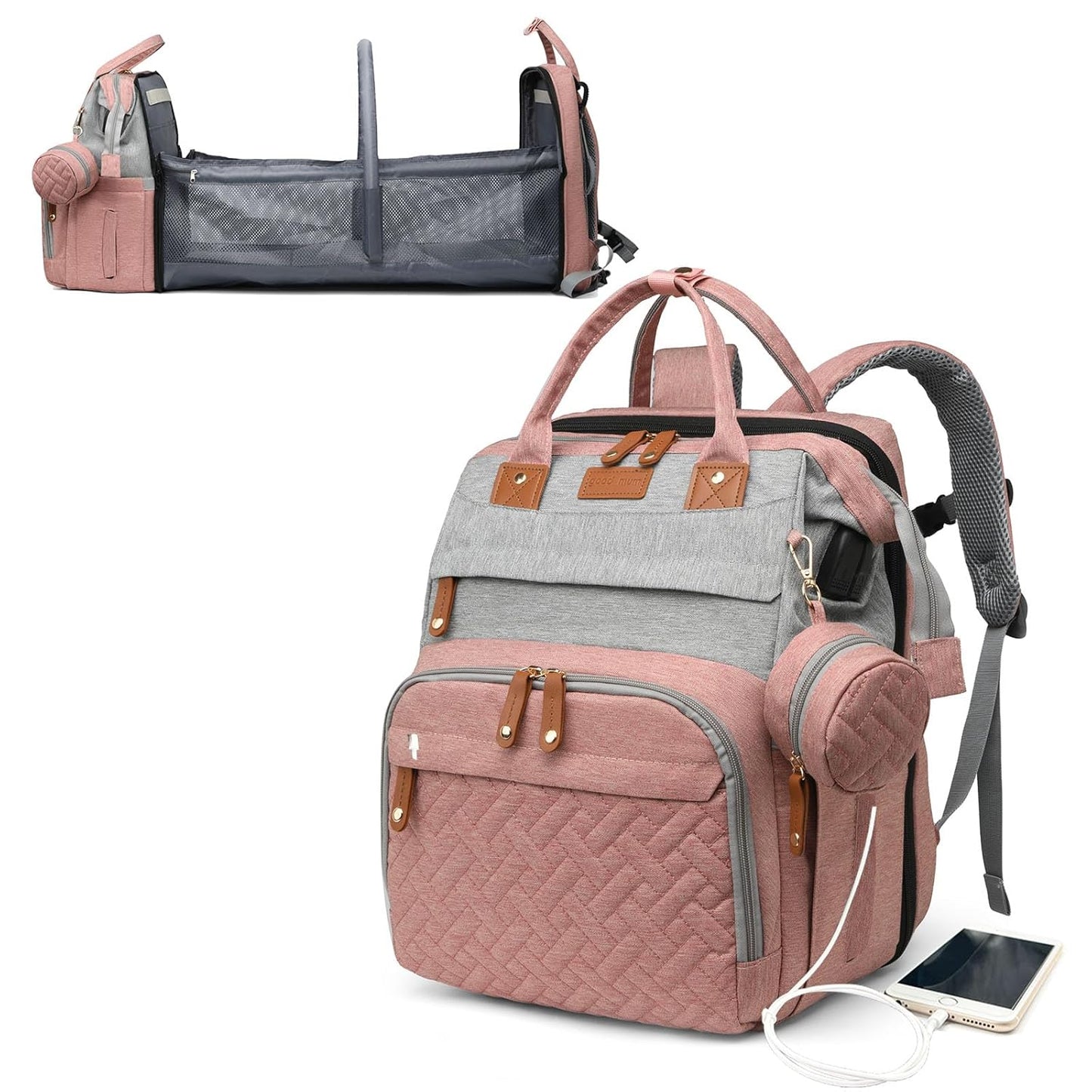 Baby Diaper Bags with Changing Station for Moms and Dads