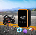 Mini Bike Tire Pump 150PSI Portable Electric Inflator - Fast 20s