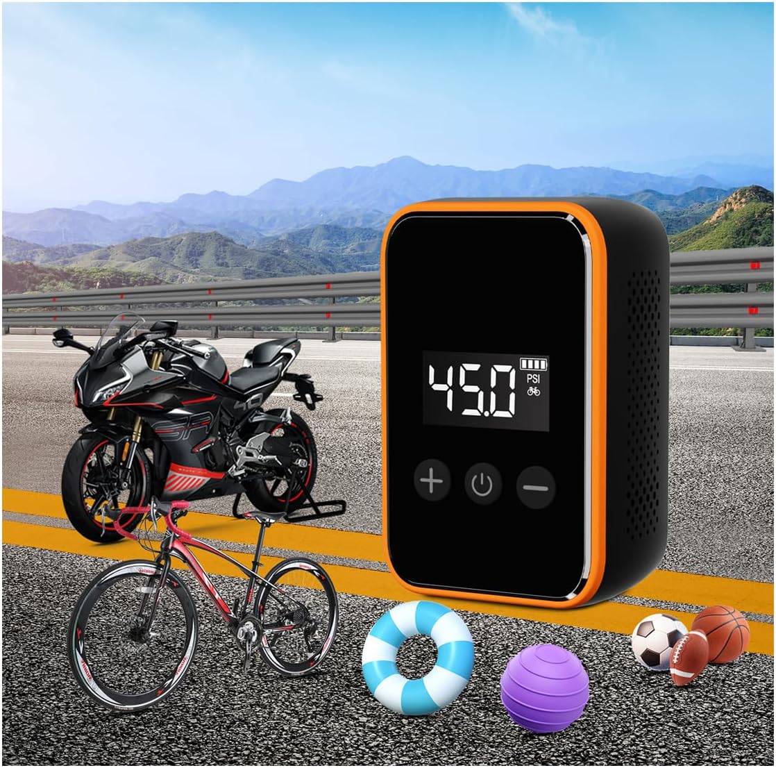 Mini Bike Tire Pump for Fast Inflation and Precision Control