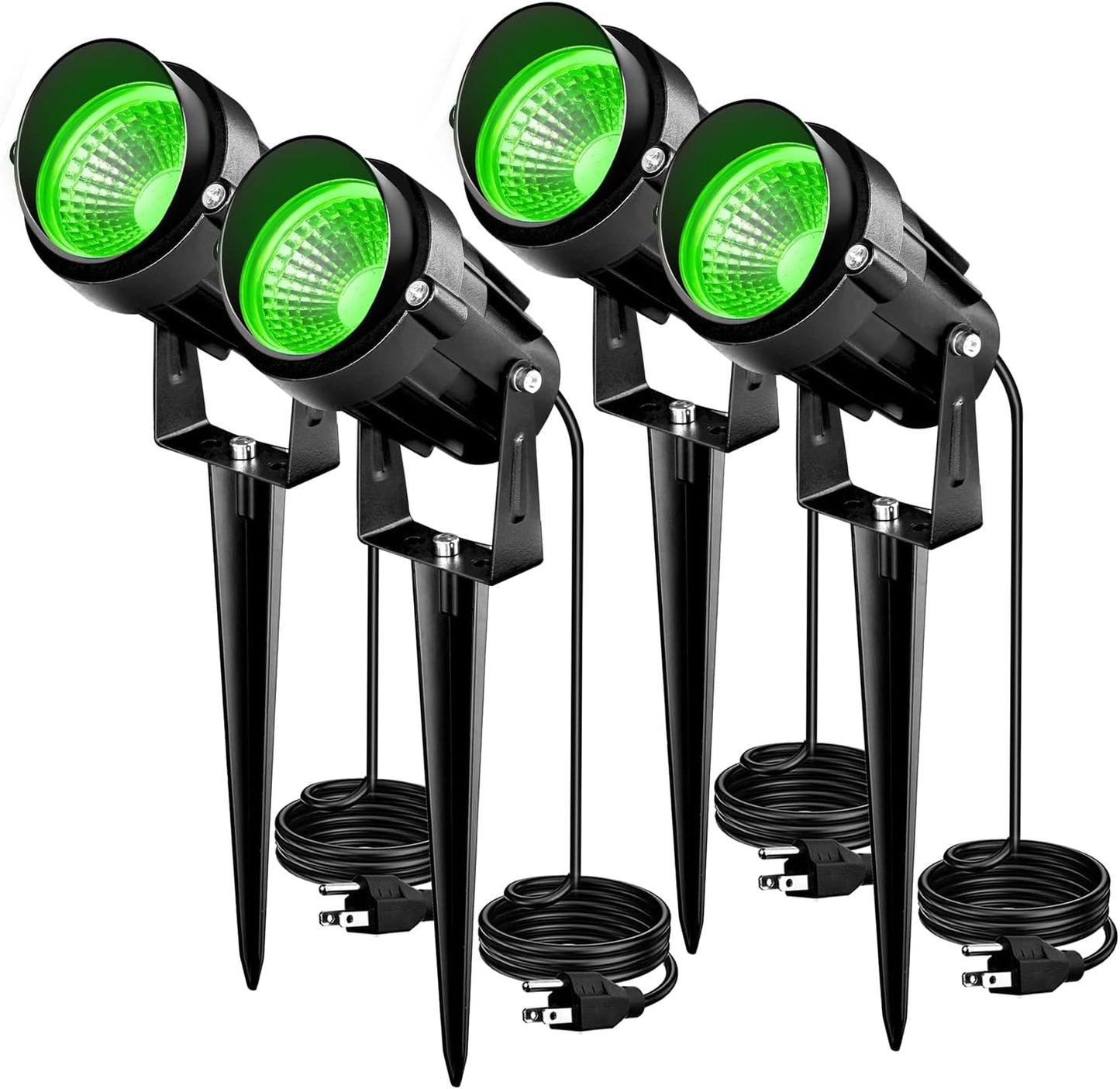 7W Green Landscape Lights for Outdoor Garden and Pathway Use