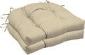 20 x 18 Tan Rocking Chair Cushions 2-Pack - Water Repellent Comfort