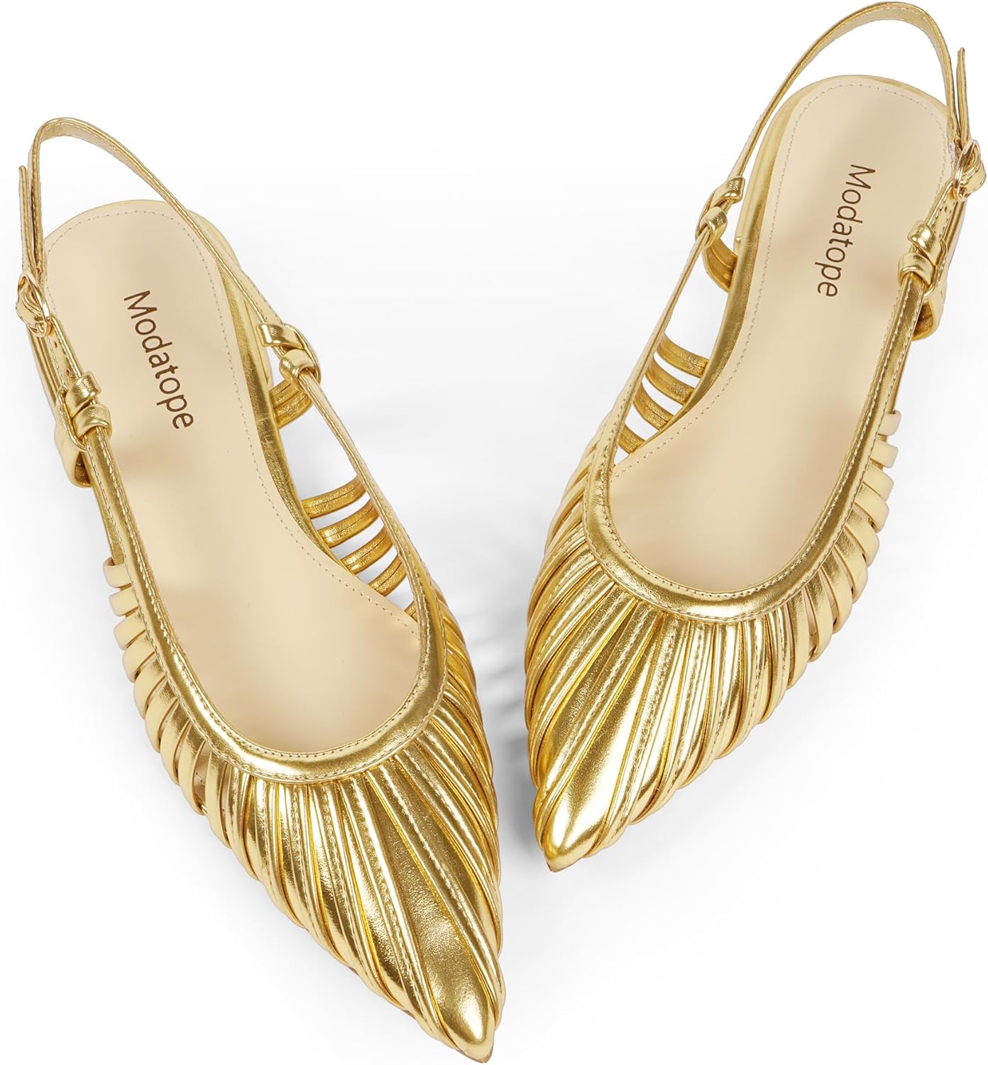 Modatope Slingback Flats for Women - Stylish Pointed Toe Design