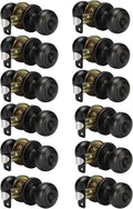 Oil-Rubbed Bronze Interior Door Knobs 12 Pack - Privacy Set