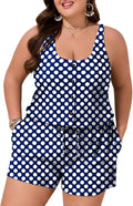 Stylish Plus Size One Piece Swim Romper for Women