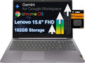 Lenovo Chromebook 15 15.6in FHD Laptop - Portable AI Productivity