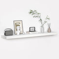 Floating Shelves 48in x 10.3in Rustic White - Deep Display Shelf