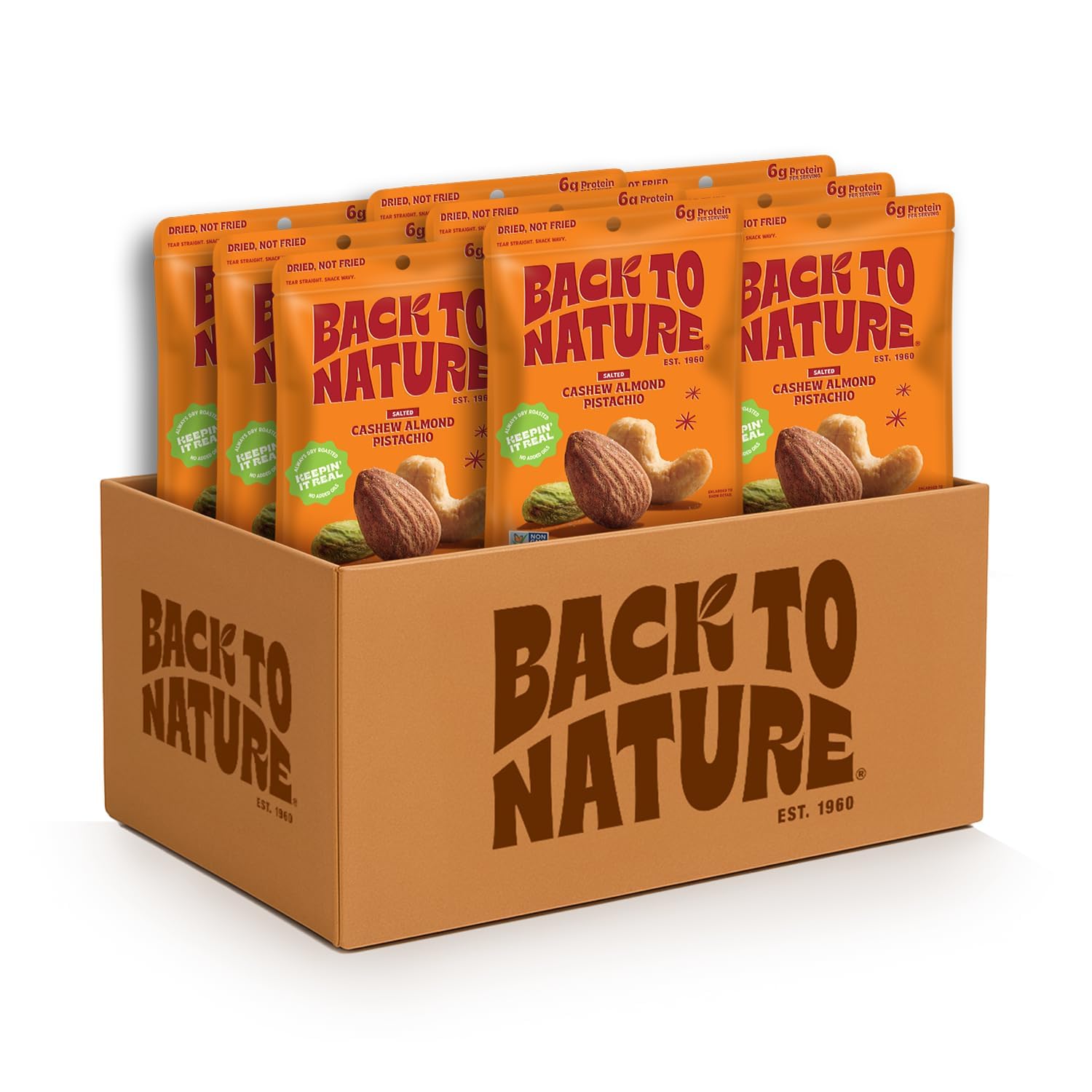 Back to Nature Premium Nut Mix - Cashew, Almond & Pistachio Blend