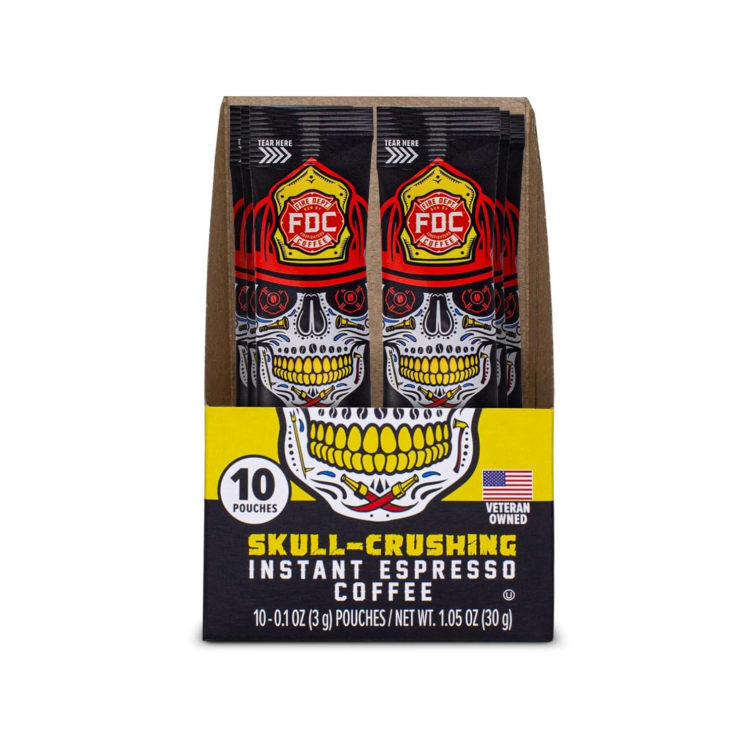 Fire Dept Coffee - Skull Crushing Instant Espresso - Veteran Owned