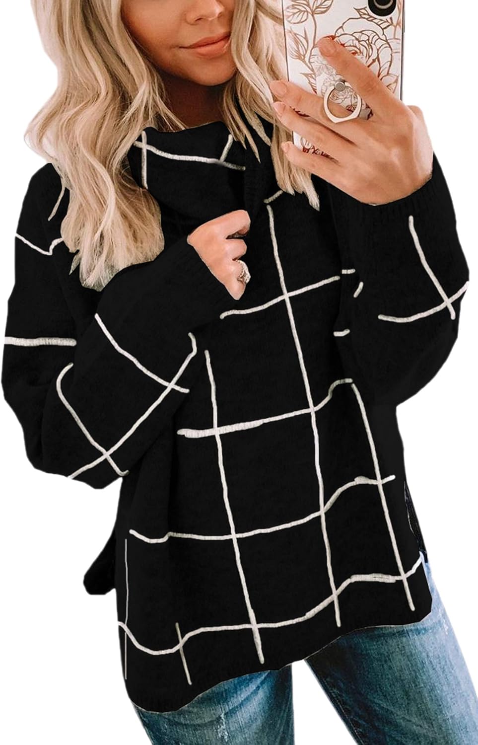 Stylish ECOWISH Women Fall Pullover Sweater for Cozy Days