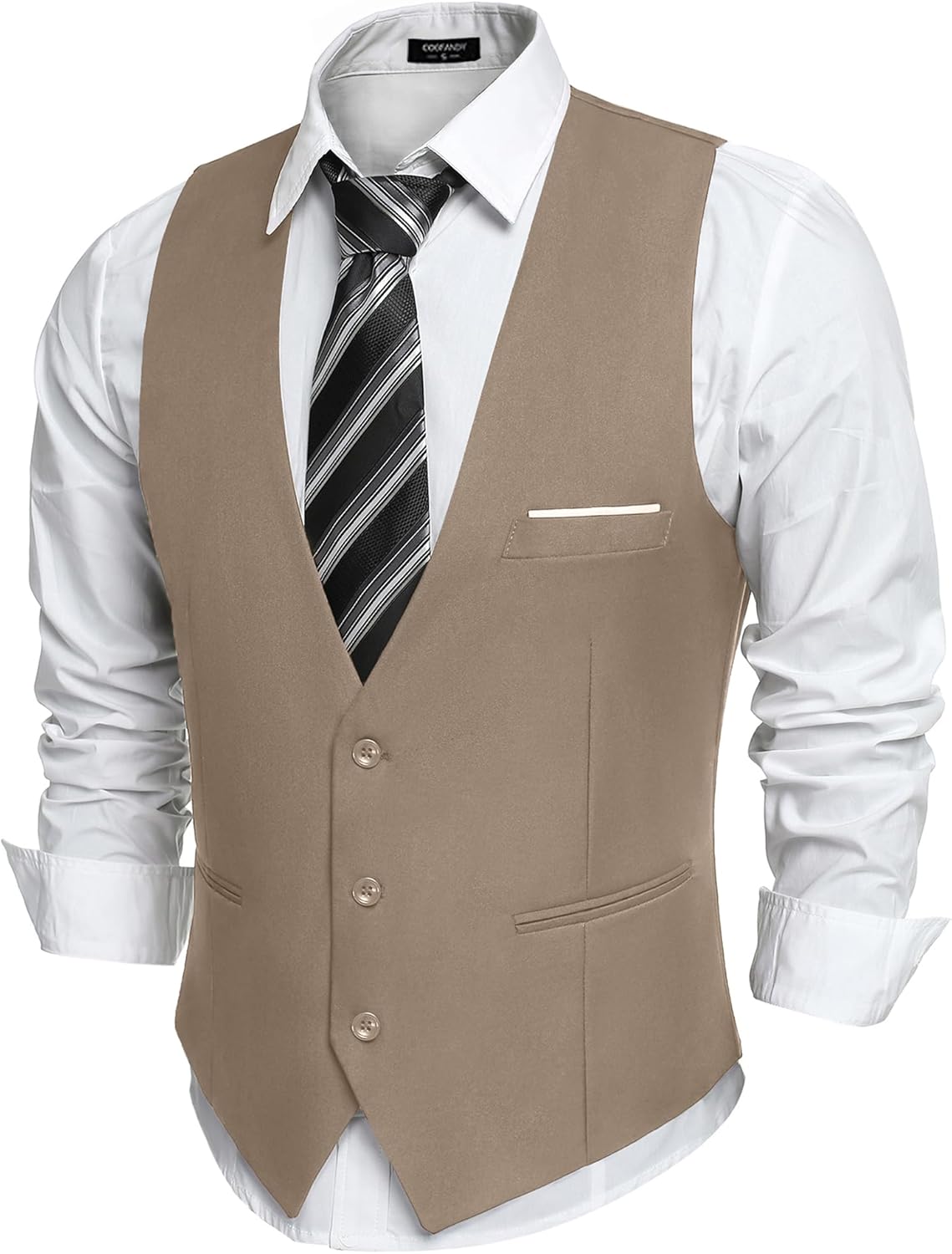 COOFANDY Men's Suit Vest Slim Fit for Formal and Casual Wear