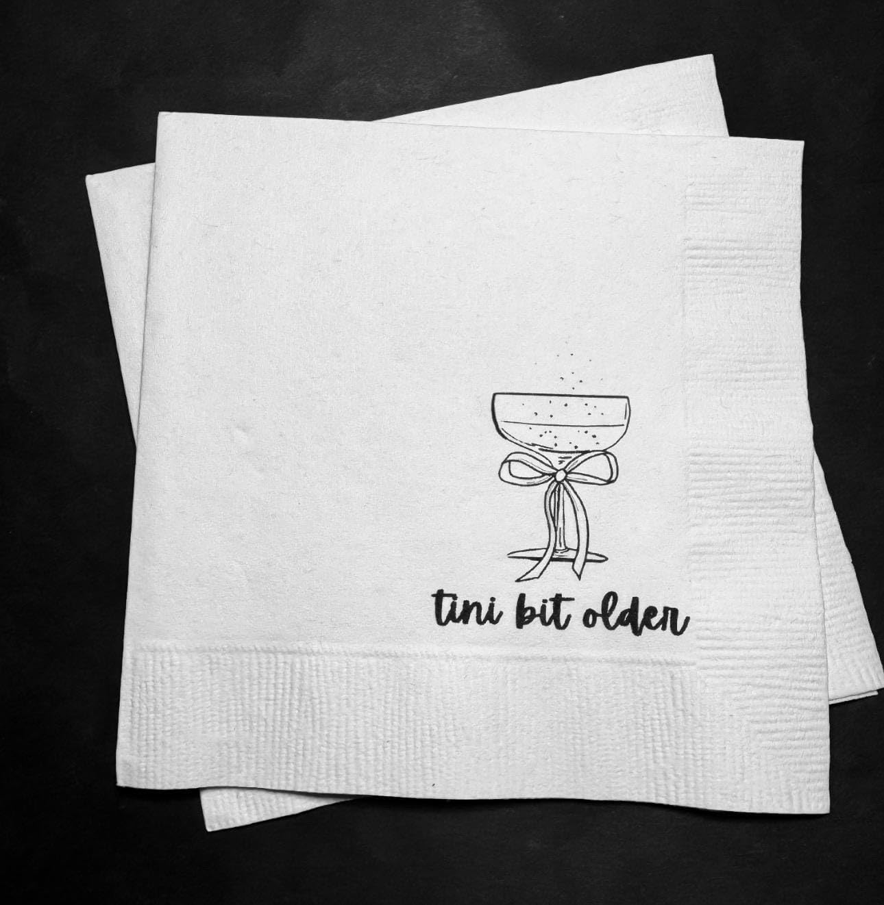 Pink Bow Espresso Martini Bar Set - Cocktail Napkins 25ct