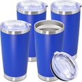 20oz Stainless Steel Tumbler Travel Mug 4 Pack - Insulated, Durable