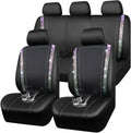 CAR PASS Bling Diamond Car Seat Covers Full Set - Sparkle Interior