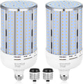 200W Corn LED Light Bulb Fanless 2 Pack - Super Bright Warm White