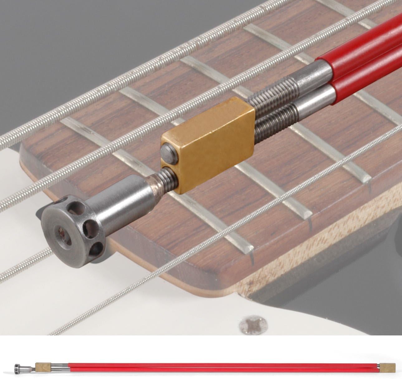 StewMac 2-Way Adjustable Hot Rod Truss Rod for Electric Guitars