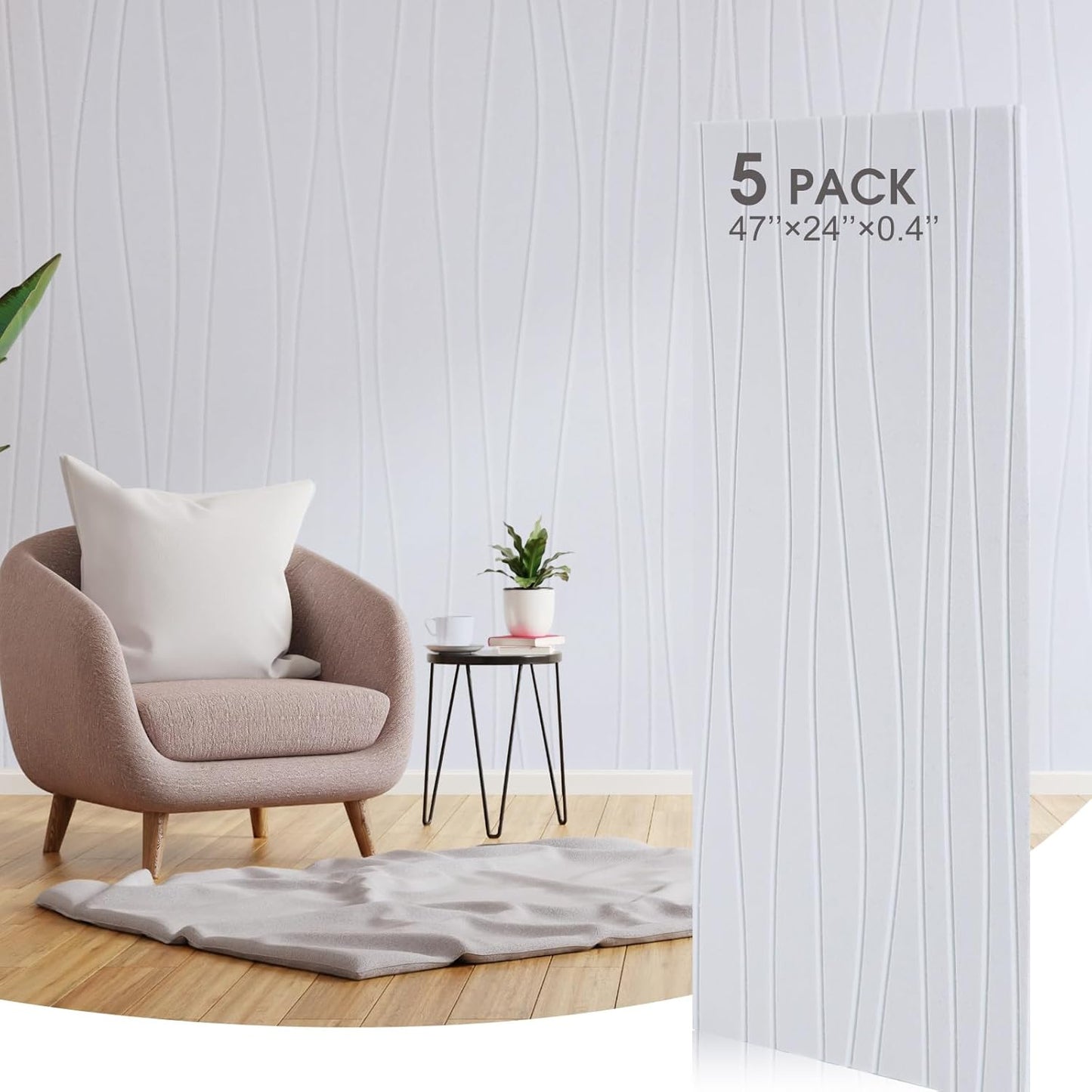 Coume 5 Pack Art Acoustic Panels for Effective Soundproofing