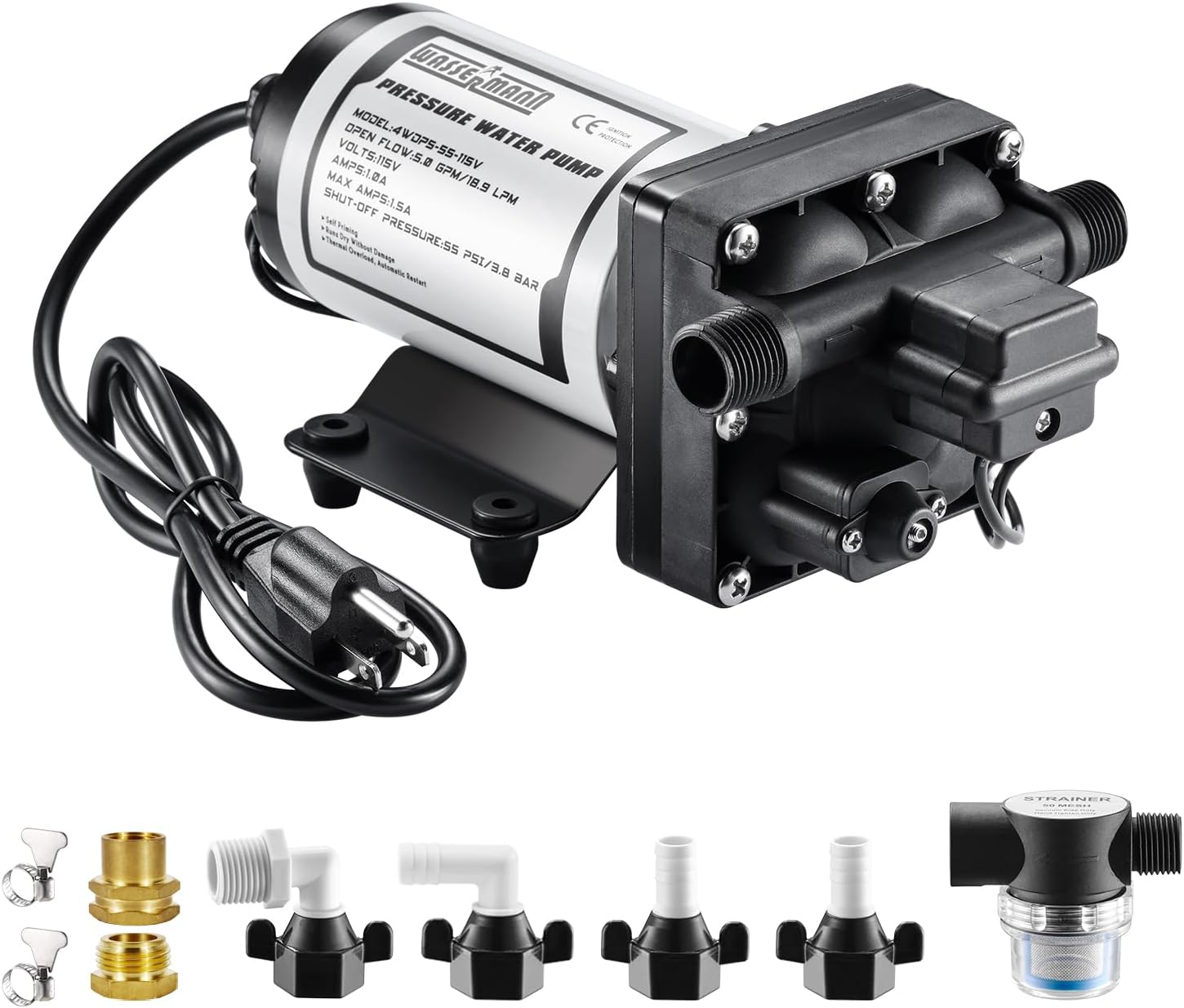 WASSERMANN Water Pressure Booster Pump for Home and Garden Use