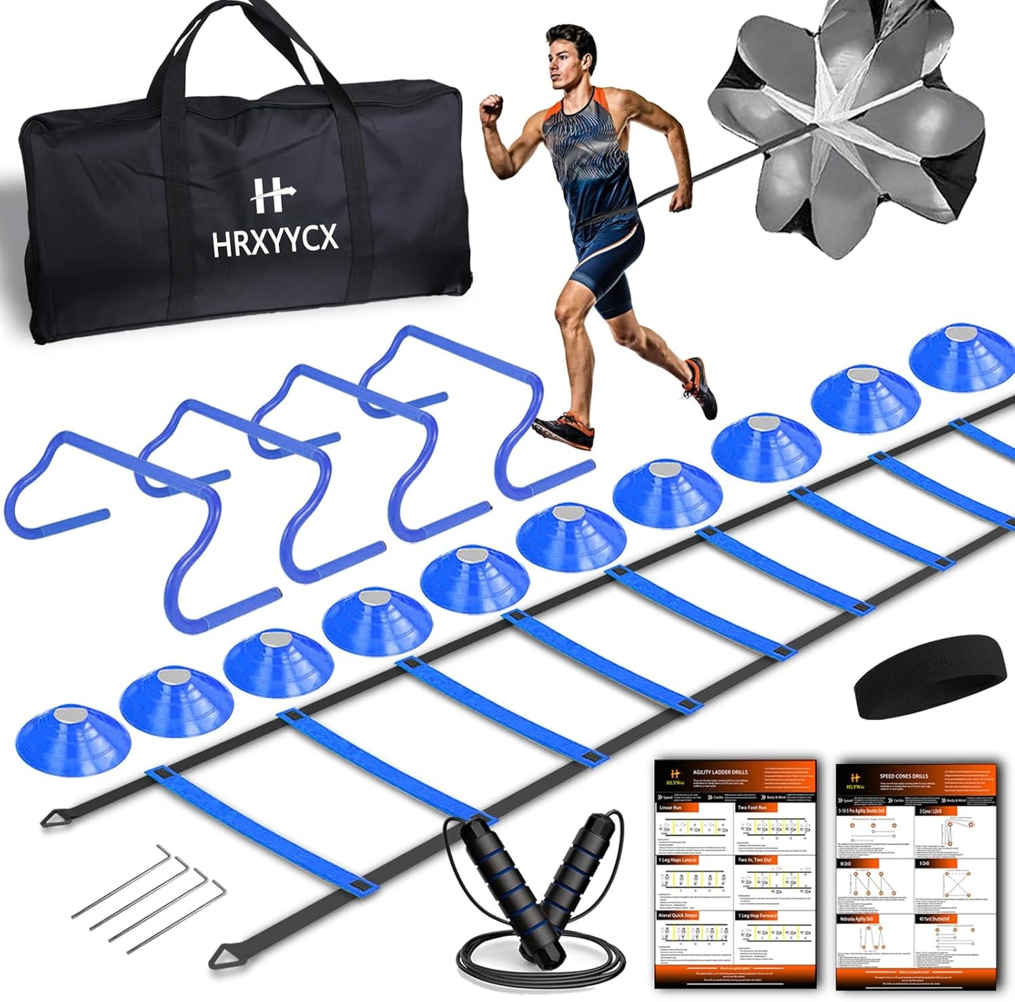 Agility Ladder Speed Training Equipment Set for All Ages