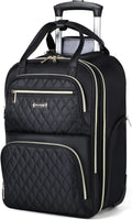 Rolling Backpack for Women - Stylish 15.6 Inch Wheeled Design