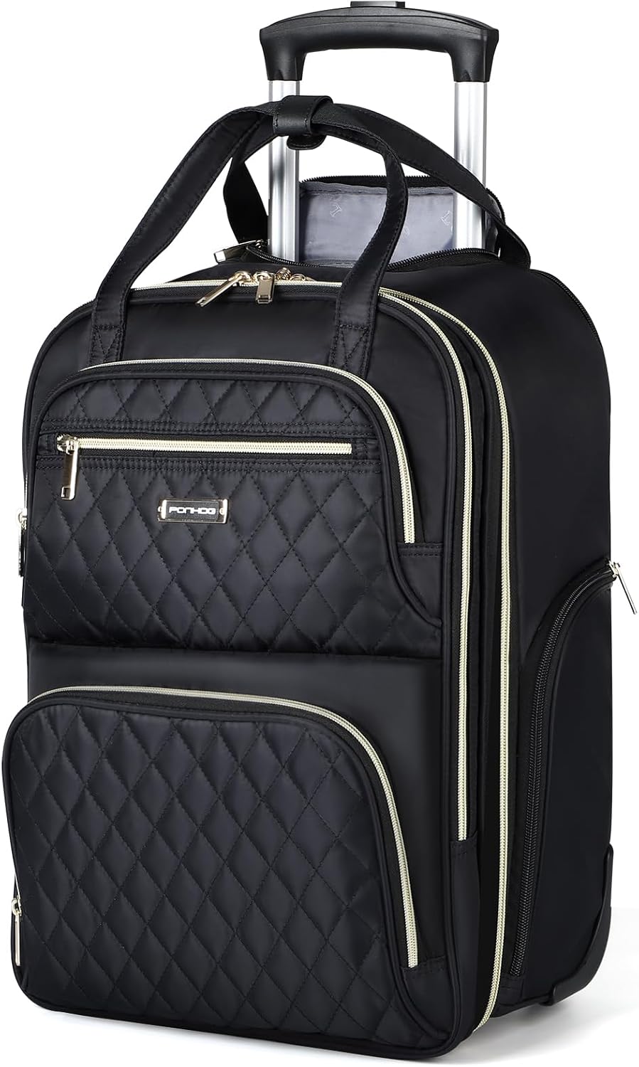 Rolling Backpack for Women - Stylish 15.6 Inch Wheeled Design