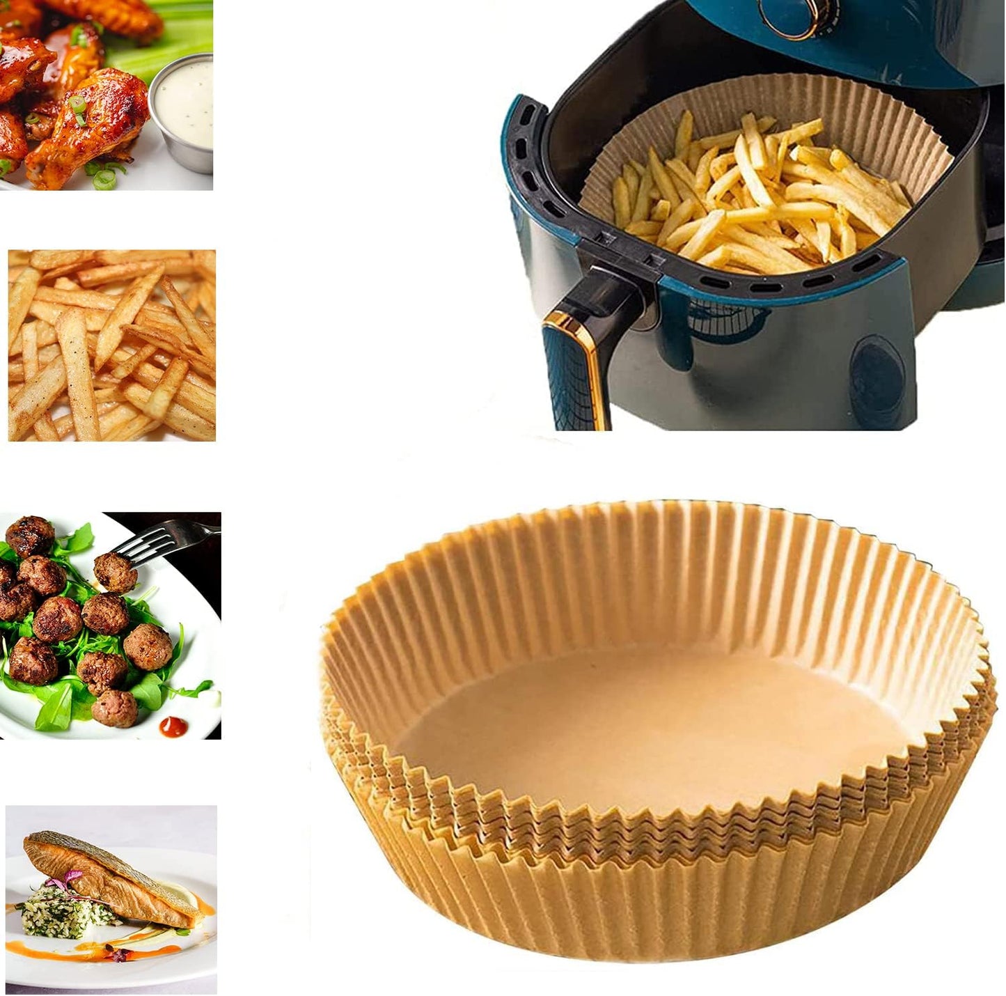 Non-Stick Air Fryer Liners - Oil & Water-Proof!