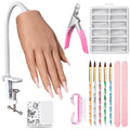 Practice Hand for Acrylic Nails - Realistic Silicone Nail Hand