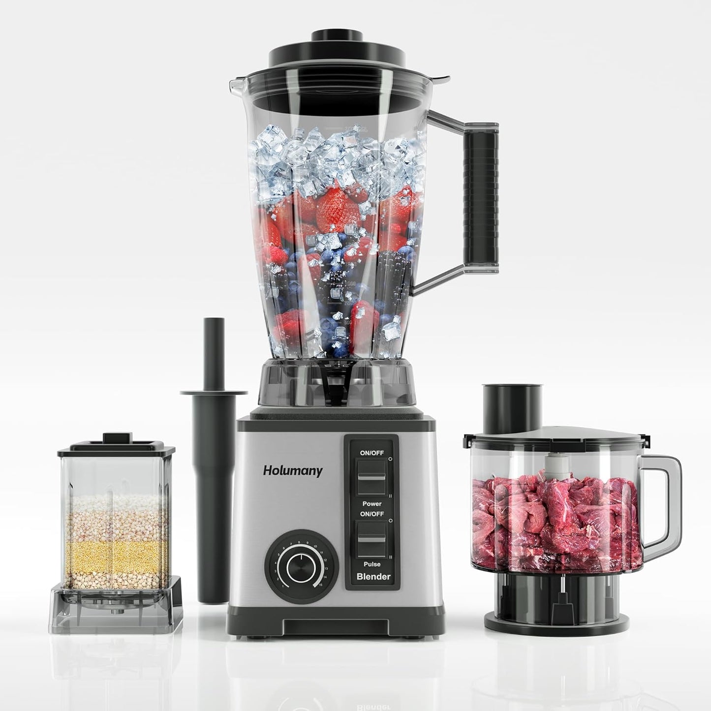 Powerful 1200W Blender Combo - Blend, Chop, and Grind Effortlessly!