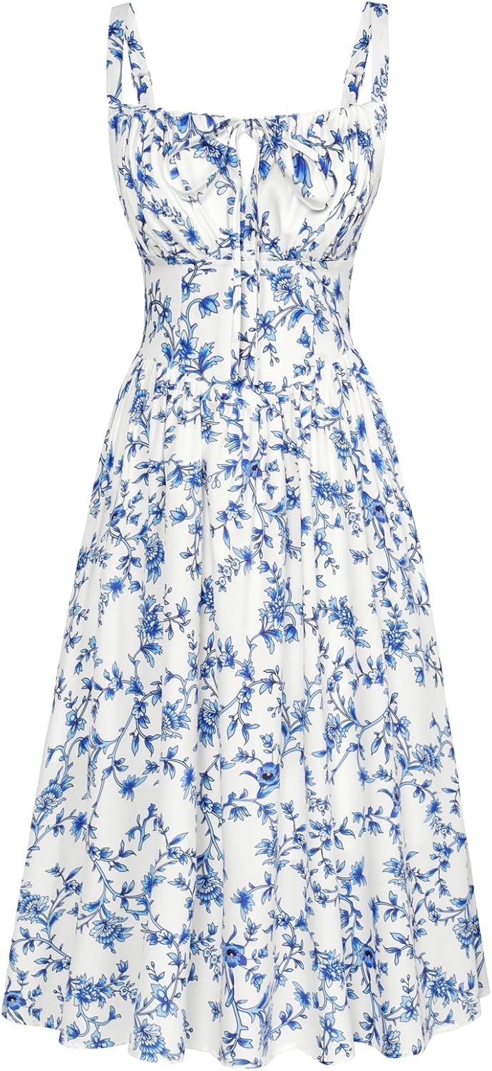 Floral Printed Corset Dress for Stylish Summer Outfits