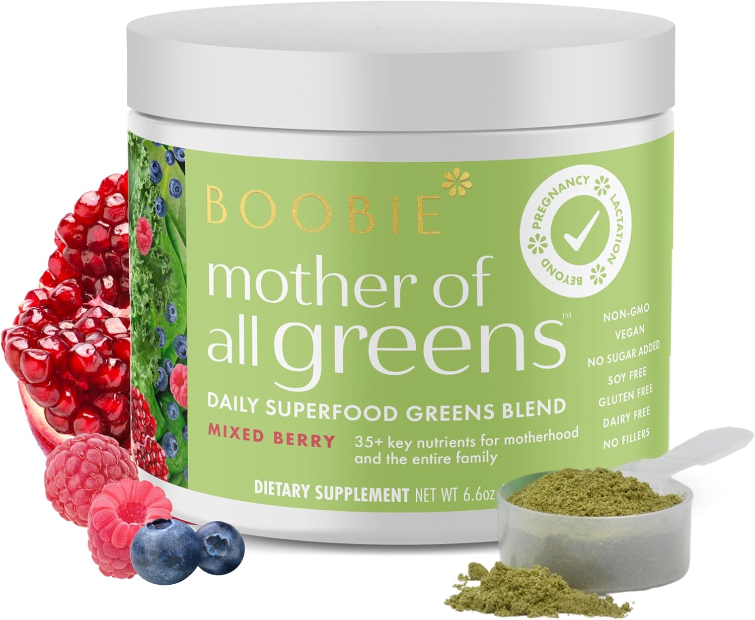 Boobie Mother of All Greens: Daily Super Greens Powder for Families