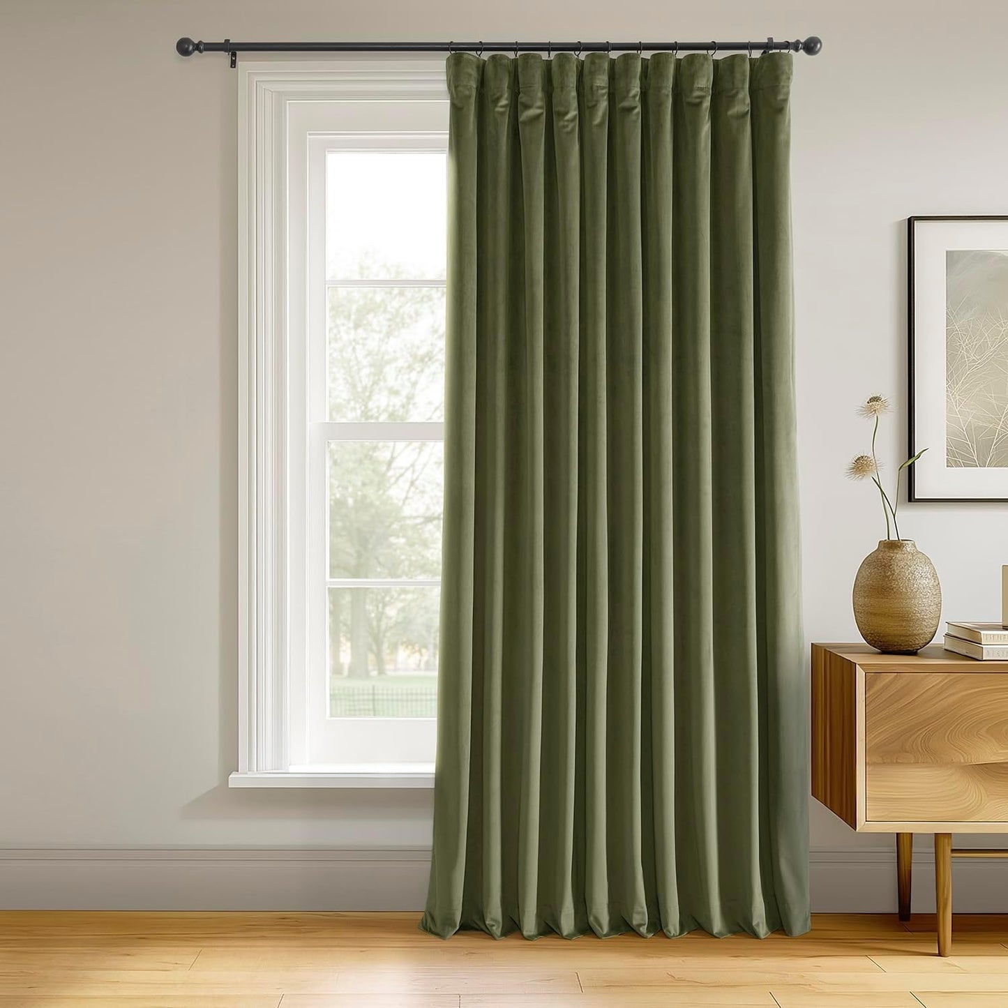 HPD Half Price Drapes Velvet Thermal Blackout Curtains 108 in