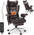 Massage Heated Office Chair with Foot Rest for Ultimate Comfort