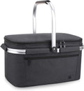ALLCAMP Picnic Basket 32L Insulated Cooler - Foldable, Leak-Proof