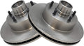 TRQ Front Disc Brake Rotor Pair Set for Bonneville Camaro Caprice