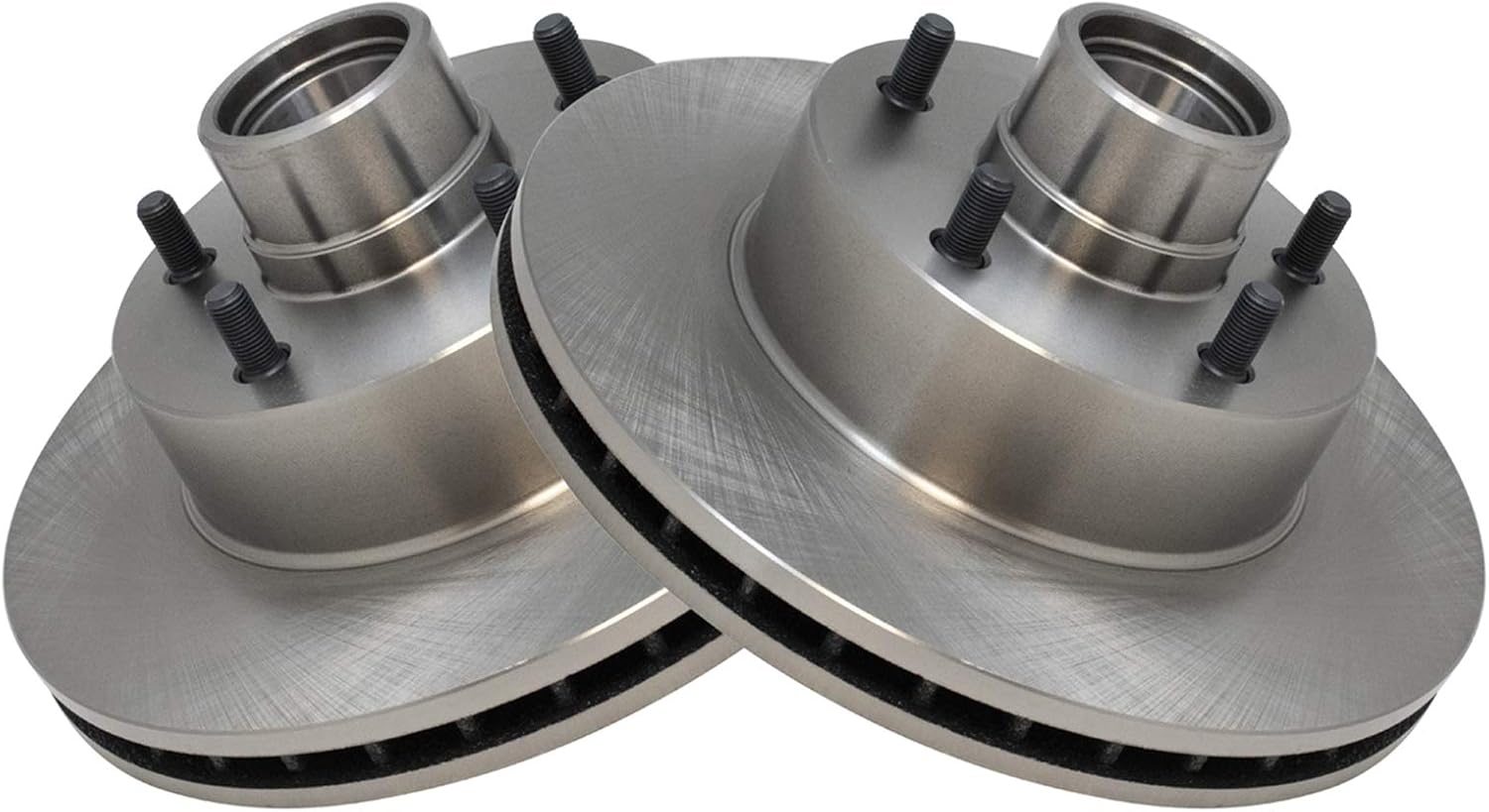 TRQ Front Disc Brake Rotor Pair Set for Bonneville Camaro Caprice