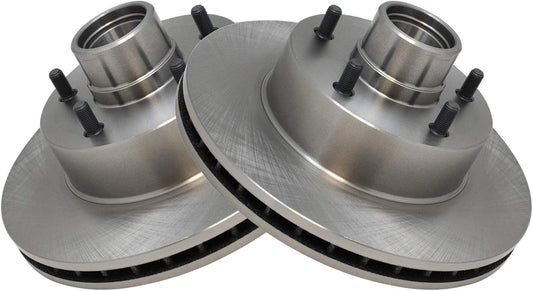TRQ Front Disc Brake Rotor Pair Set for Bonneville Camaro Caprice