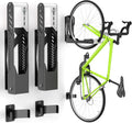 Bike Wall Mount 2 Pack Swivel Rack Black - 77 lb Capacity
