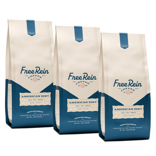 Free Rein Coffee American Dirt French Roast Dark Roast Coffee