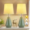 Small Bedside Table Lamp for Bedroom - Compact 3-Color Desk Lamp Set