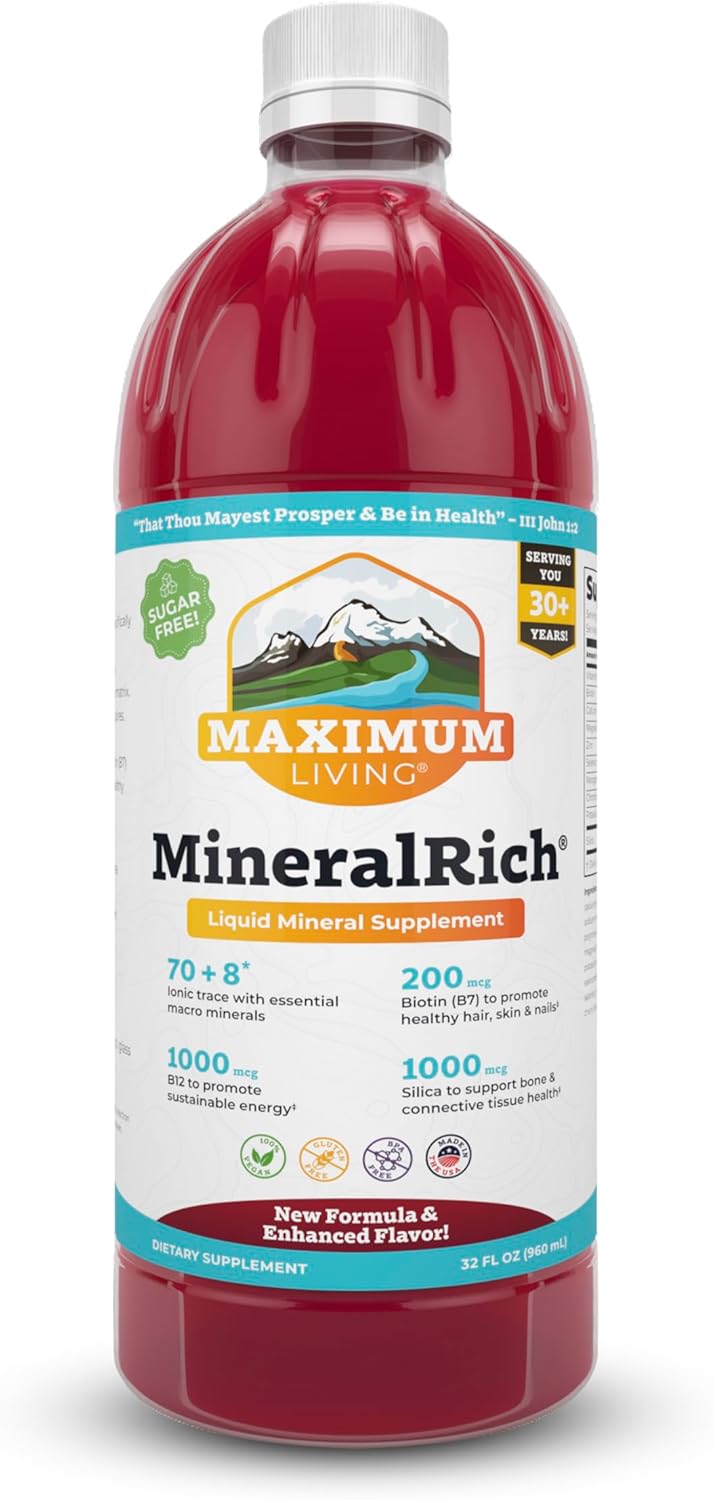 Maximum Living MineralRich Minerals Supplement for Vitality