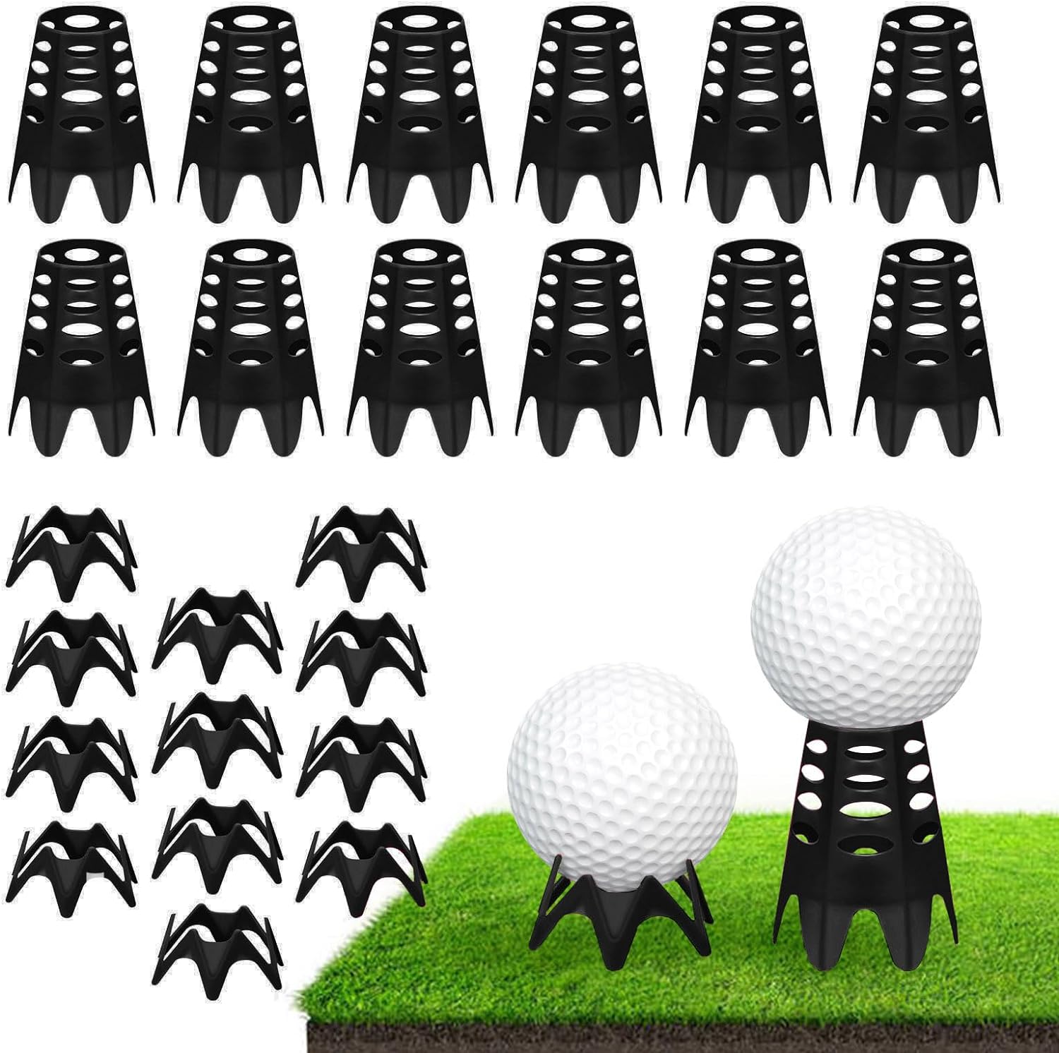 Golf Simulator Tees Set - Practice Anywhere!