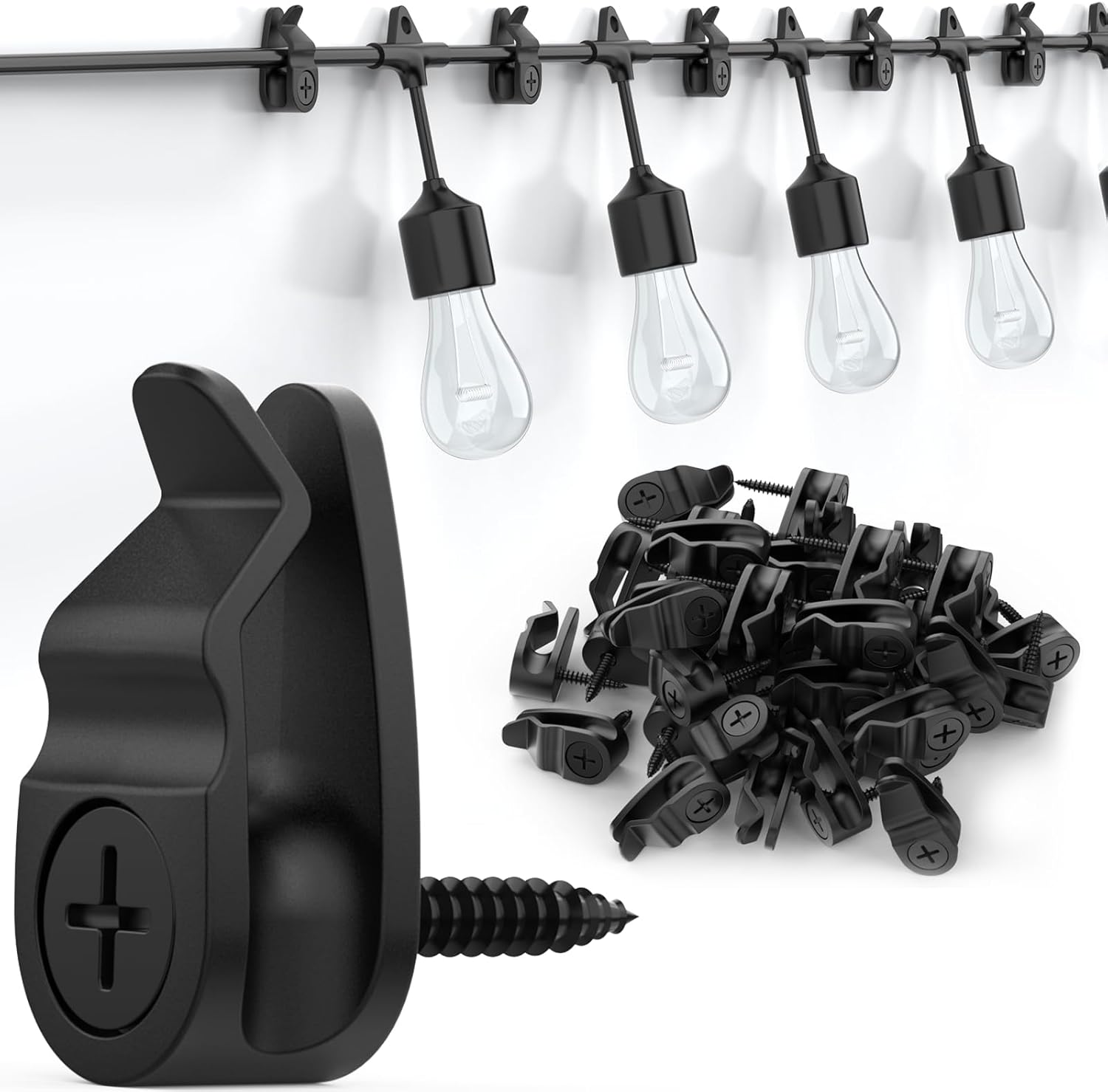 Securely Hang Fairy Lights with Weatherproof Clips!