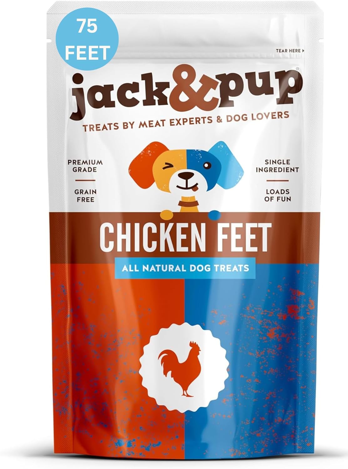 Dried Chicken Feet Dog Treats for Healthy Joints and Muscles
