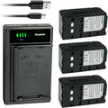 Kastar 3-Pack NP-77H Battery and LTD2 USB Charger - Long-Run Power